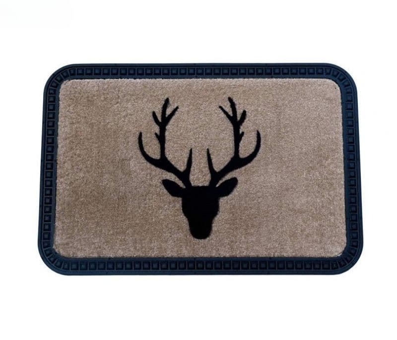 Image 2 for Briana Reindeer Design Soft Rubber Door Mat / Anti Slip Bath Mat