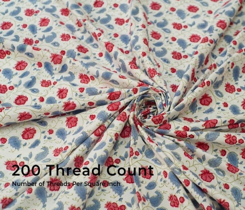 Image 3 for Kalani 200 TC Double Bed Sheet - Bloom Shay Cotton Bedsheet King Size With 2 Pillow Cover