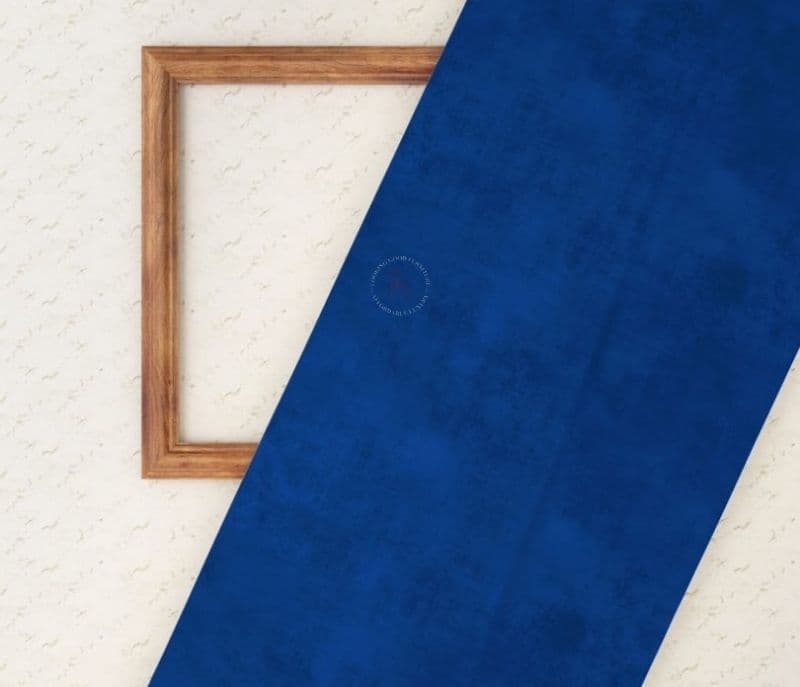 Zahra Indigo Blue Plain 100% Velvet Fabric