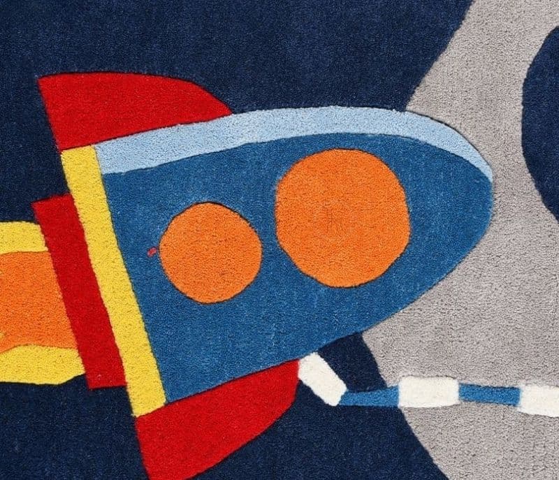 Image 2 for Katelyn Multicolored Hand Tufted Mission to Mars Kids Rug