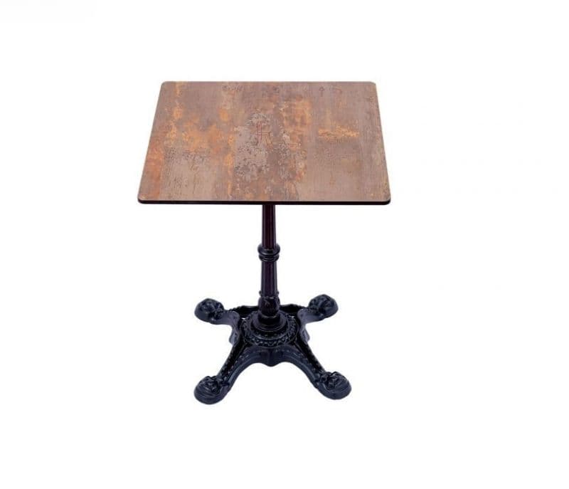 Image 2 for Alora Gloss Black Square Shape Outdoor Garden Table