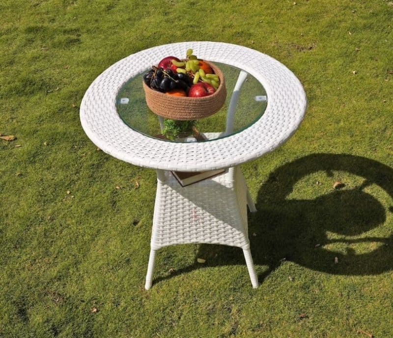 Image 4 for Reagan Sienna Round Outdoor Garden Table