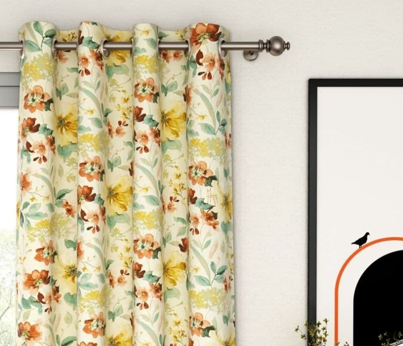 Image 2 for Avery Rose Floral Print 1 Piece Light-Filtering Curtain