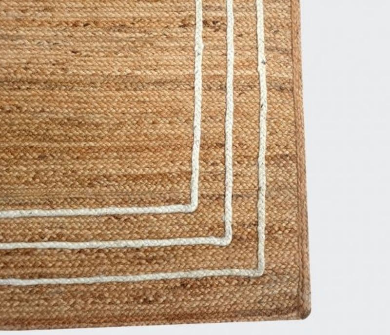 Image 2 for Madison Brown Braided Rectangular Handmade Jute Floor Carpet Living Room Carpet
