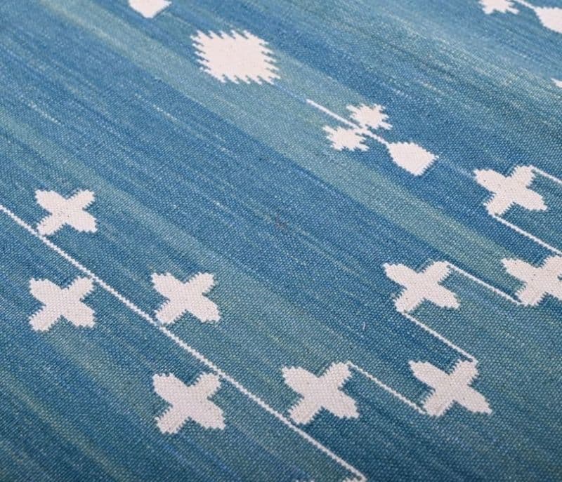 Image 2 for Sutton and Woven Jute Carpet Geometric Pattern Dhurrie Carpets For Living Room