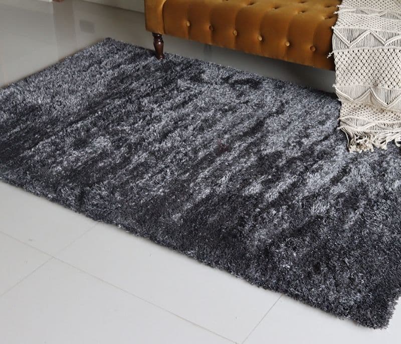 Image 5 for Celeste Grey Soft Shaggy Carpet