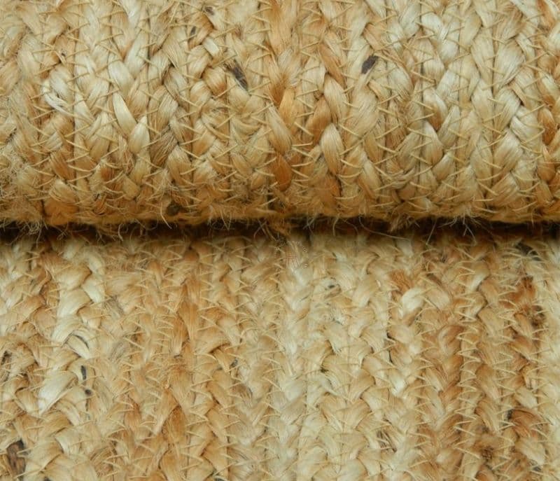 Image 6 for Jasmine Black Bordered Hand Tufted Natural Braided Jute Carpet For Living Room and Bedroom