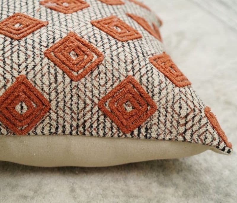 Image 6 for Marley Multicolour Hand Block Cotton Cushion Covers - Set of 2