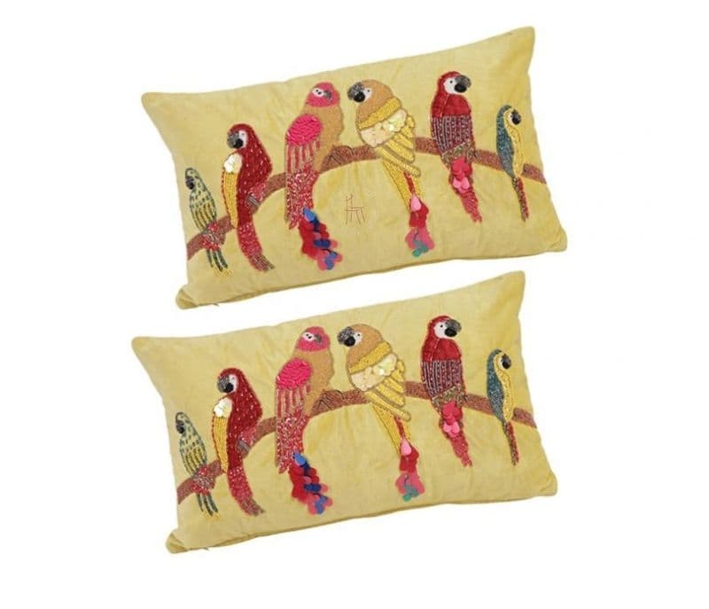 Image 6 for Kamila Beaded Sequin Velvet Cushion Covers - Set of 2