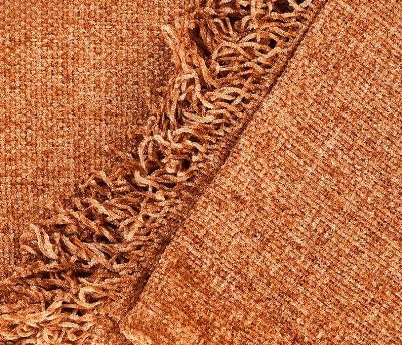 Image 2 for Ariel Rust Soft Chenille Throw