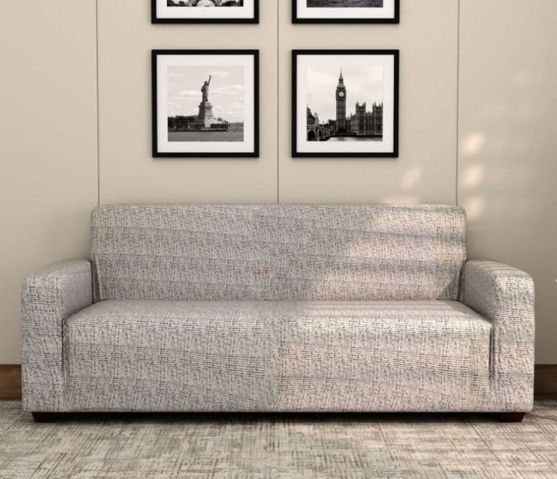 Image 2 for Sophia Classic Textured Solid Colored Polyester Spandex 3 Seater Sofa Cover