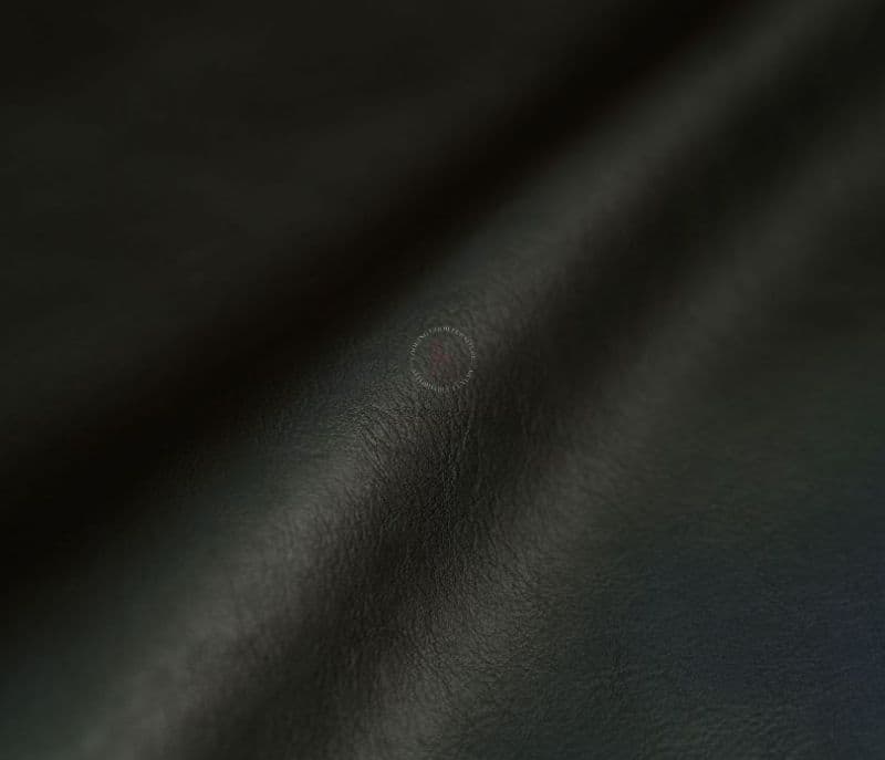 Image 6 for Elani Tar Black Plain Leatherette Fabric