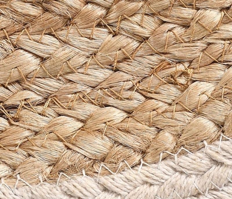 Image 4 for Sadie Hand Woven Symmetric Circles Round Rug with Tassels