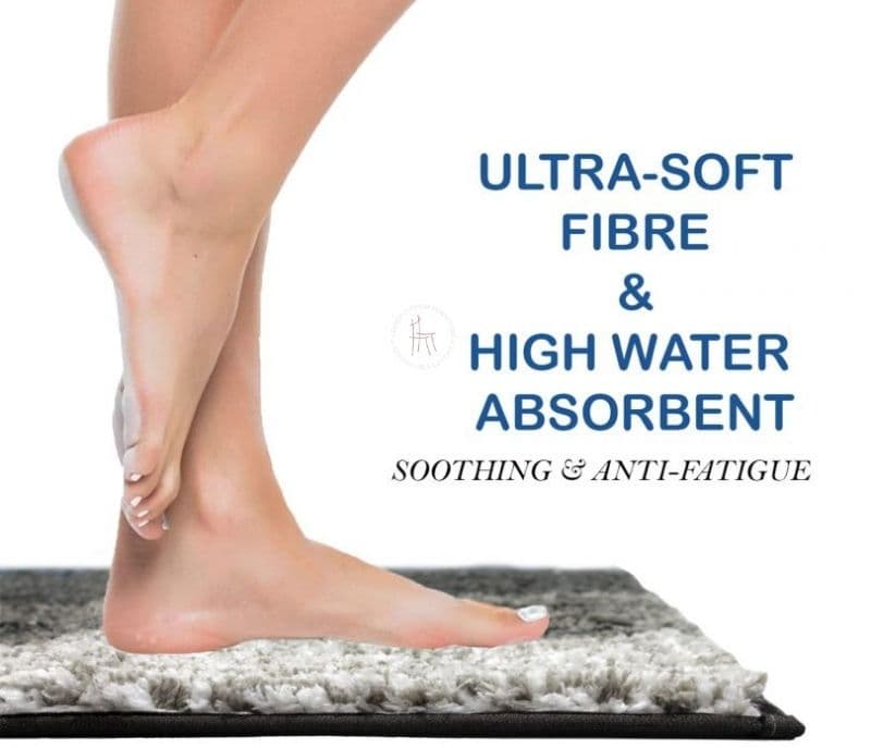 Image 5 for Avianna Microfiber Striped 1 Piece Anti-Slip Doormat