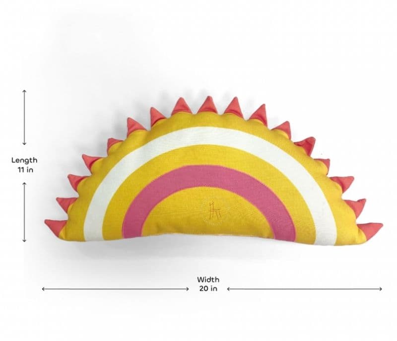 Image 4 for Siya Sunburst Sensory Microfiber Multicolor Kids Cushion