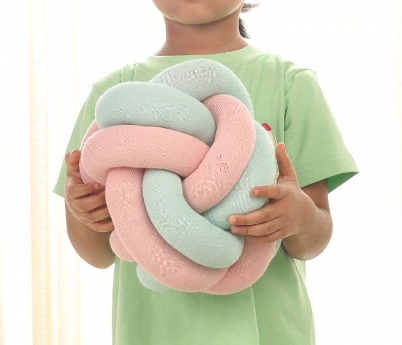 Image 2 for Ayra Knotty Throw Ball Microfiber Multicolor Kids Cushion