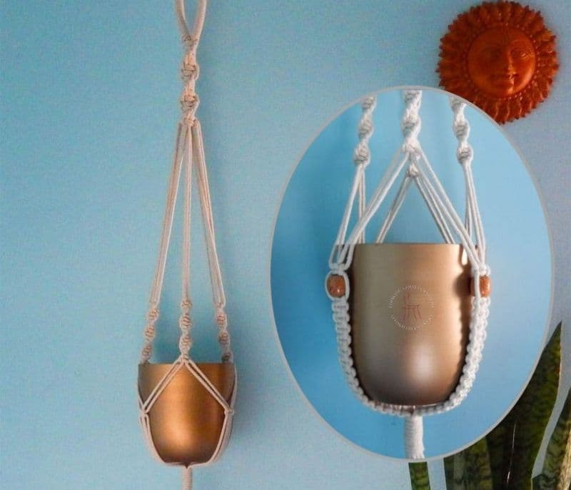 Image 3 for Elianna Set of 2 Round Metal Planter for Home Decor