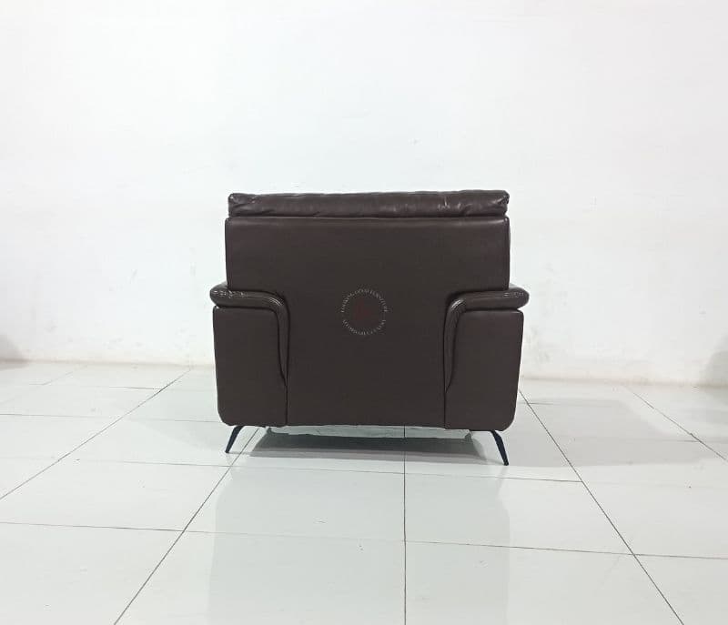 Image 6 for Leather Vette big brown sofa single seater (WH OTD)