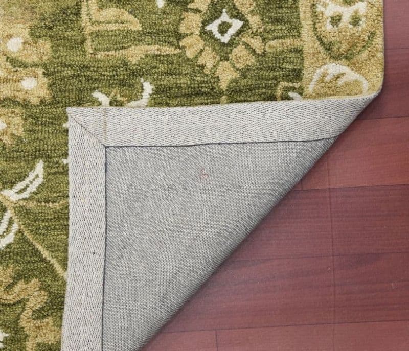 Image 3 for Naomi Loop Pile Floor Carpet For Living Room 4 x 6 Feet Floral Hand-Tufted Wool Carpet