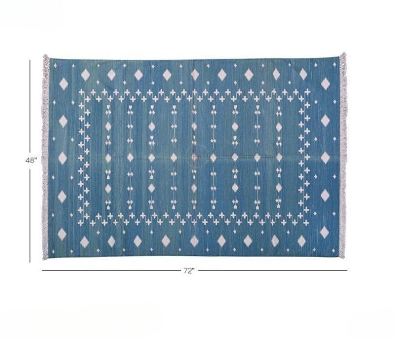 Image 5 for Sutton and Woven Jute Carpet Geometric Pattern Dhurrie Carpets For Living Room