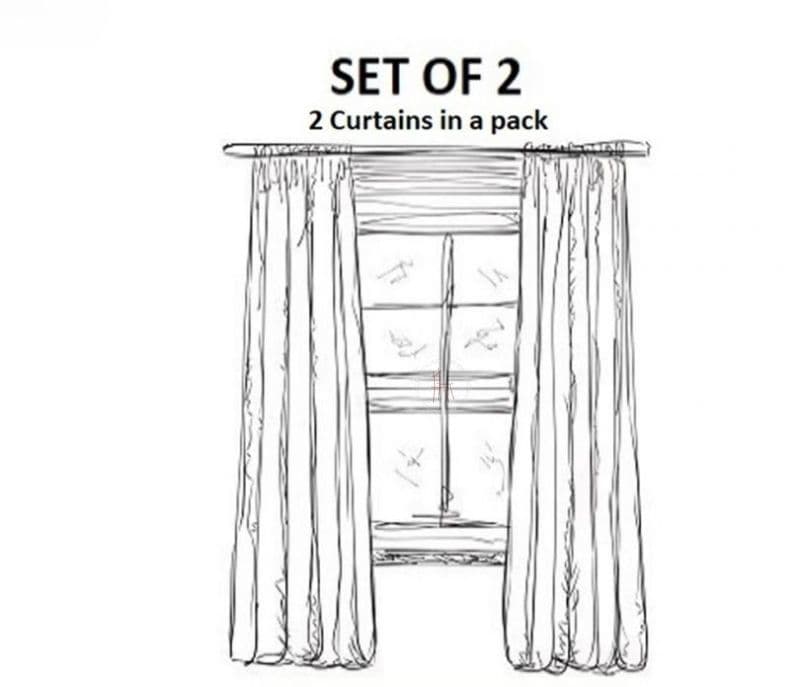 Image 5 for Hannah Eyelet Vegas Sheer Door Curtains Set Of 2