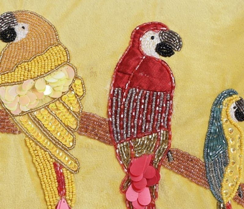 Image 2 for Kamila Beaded Sequin Velvet Cushion Covers - Set of 2