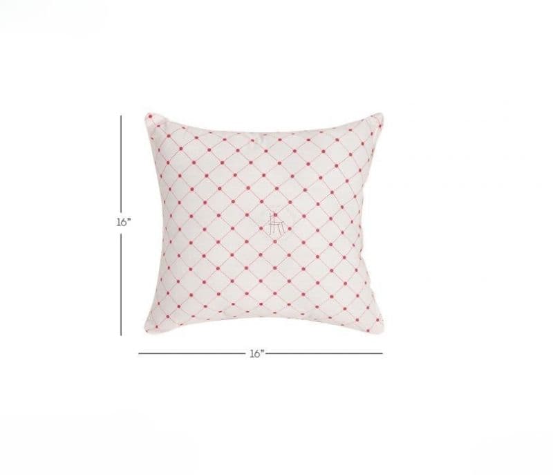 Image 3 for Kali Red Line Printed Cotton Fabric Filled Cushion Fillers - Set of 5