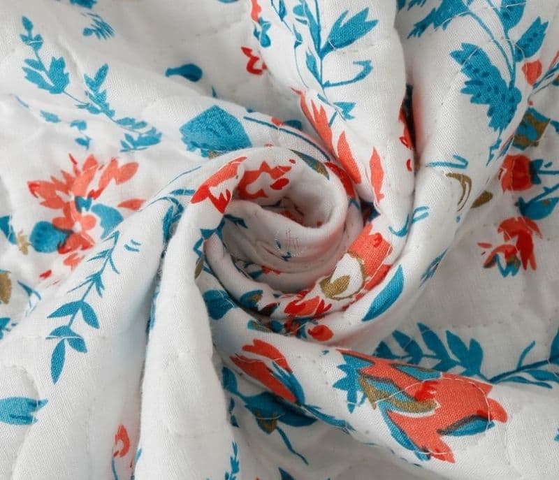 Image 3 for Camila Pattern Cotton Sofa Cover 2 Seater (Blue)