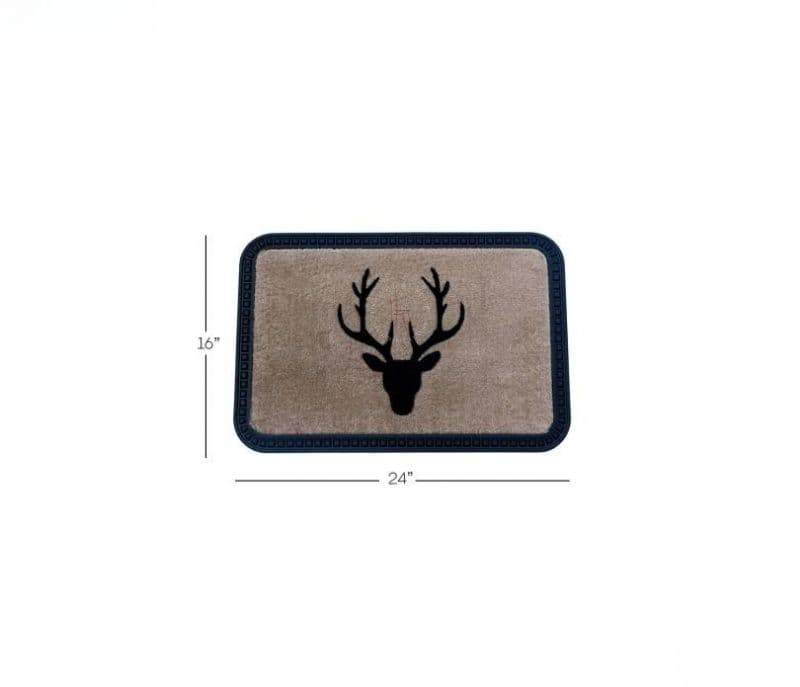 Image 4 for Briana Reindeer Design Soft Rubber Door Mat / Anti Slip Bath Mat