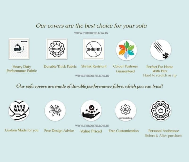 Image 5 for Lily  Ocher With Pink Tassels L Shape Sectional Sofa Cover Set Of 2