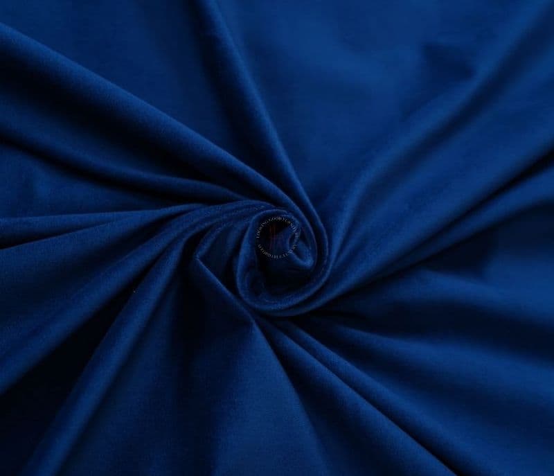 Image 2 for Zahra Indigo Blue Plain 100% Velvet Fabric