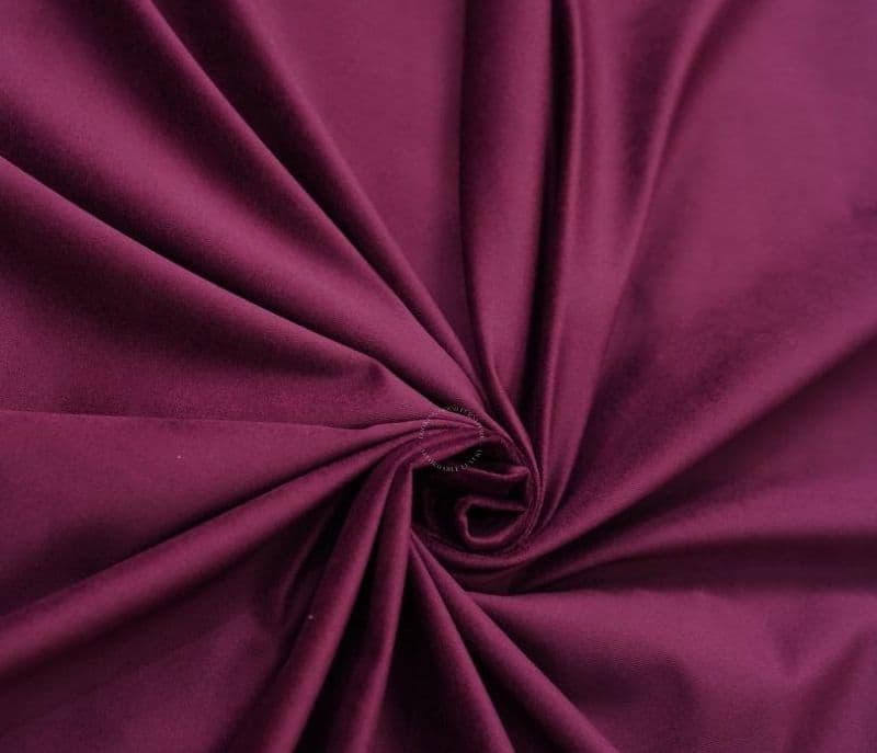 Image 3 for Margo Mulberry Pink Plain 100% Velvet Fabric