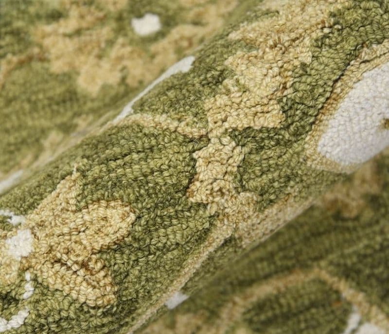 Image 2 for Naomi Loop Pile Floor Carpet For Living Room 4 x 6 Feet Floral Hand-Tufted Wool Carpet