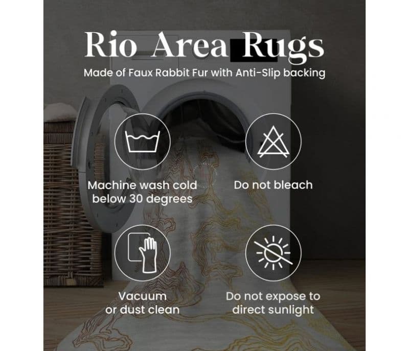 Image 5 for Elena Weave Abstract Beige Polyster 20 Knots Floor Carpet