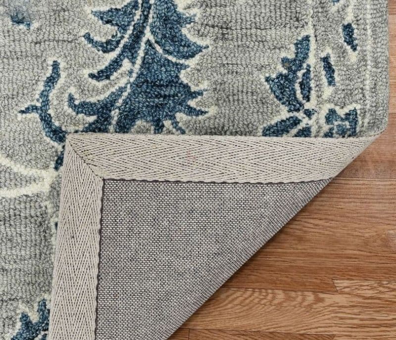 Image 5 for Hannah Pile Floral Hand-Tufted Kashmiri Wool Carpet for Living Room 8X10 Feet