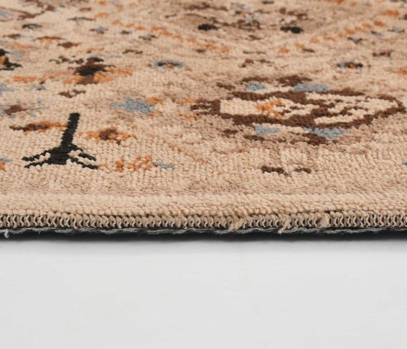 Image 2 for Paisley Bazaar Beige Traditional Polyester Carpet