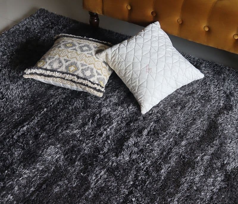 Image 3 for Celeste Grey Soft Shaggy Carpet