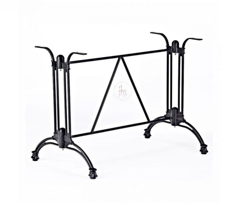 Image 3 for Presley Black and White Rectangle Shape Outdoor Garden Table