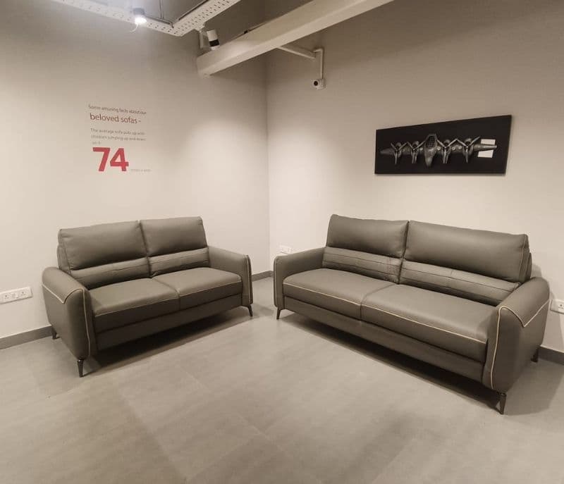 Image 2 for Pinnacle 3+2 Sofa Set Half Leather (EC OTD)