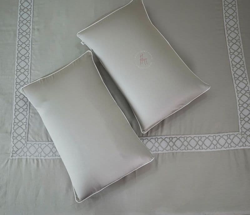 Image 7 for Ariyah Embroidery 300 TC Flat Pure Cotton King Size Bedsheet With 2 Pillow Covers