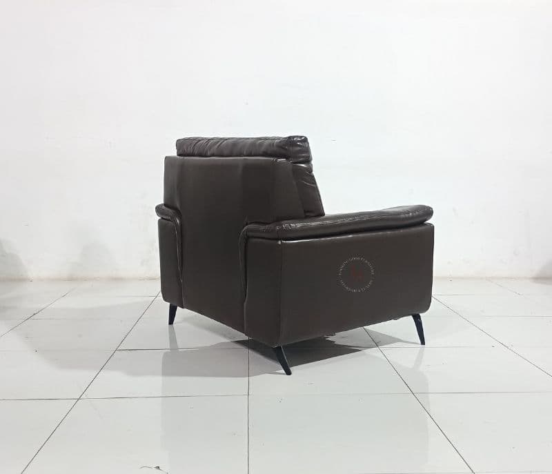 Image 5 for Leather Vette big brown sofa single seater (WH OTD)
