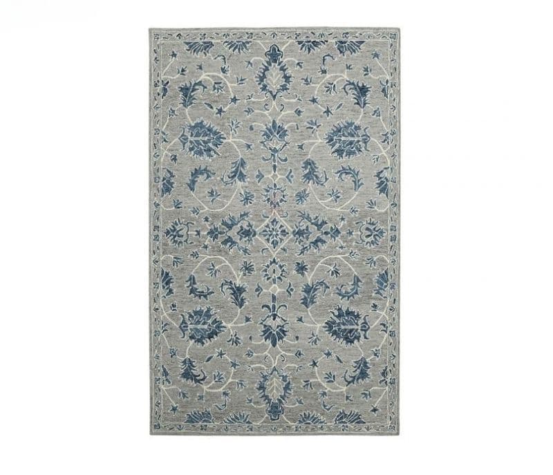 Image 6 for Hannah Pile Floral Hand-Tufted Kashmiri Wool Carpet for Living Room 8X10 Feet