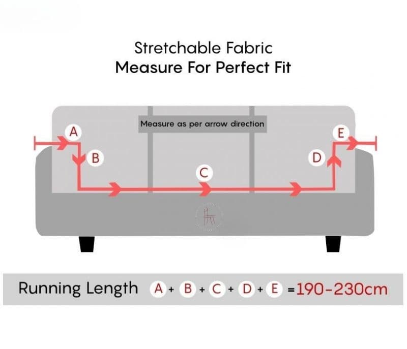 Image 8 for Chloe Printed Polyester Spandex 3+1+1 Sofa Cover Set (Blue)