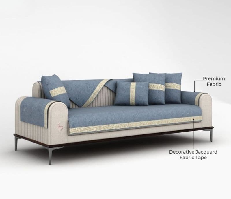 Image 3 for Evelyn 3 Seater Premium Sofa Cover - Set of 9