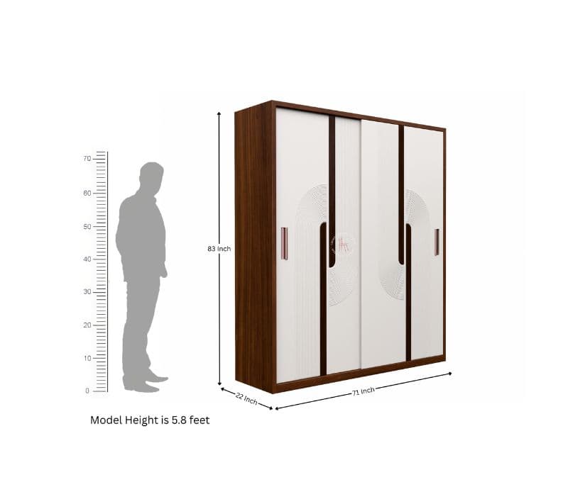 Image 5 for Zephyr Engineered Wood Sliding Door Wardrobe