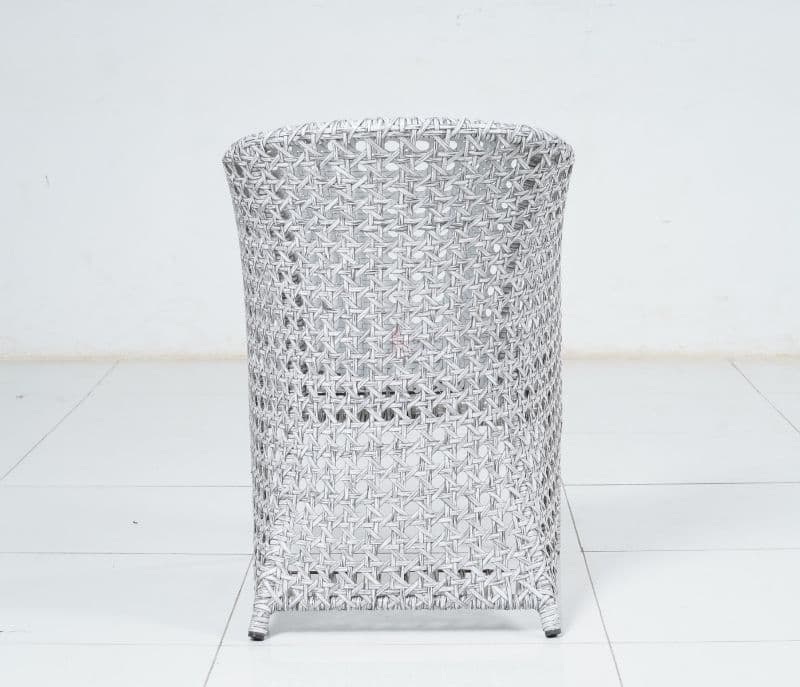 Image 9 for Eloise White And Wicker Outdoor Furniture Set With Table