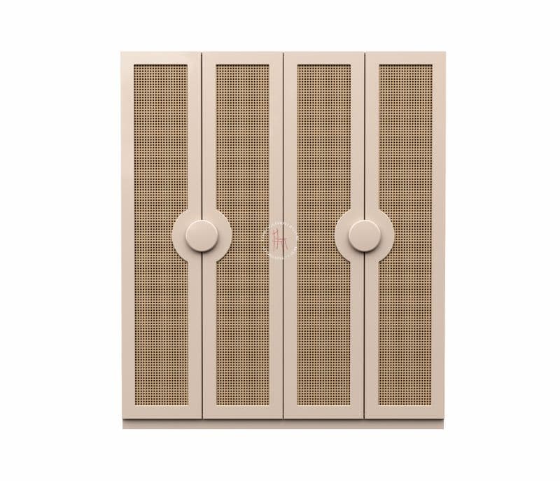 Image 3 for Zenith Engineered Wood Four Door Wardrobe