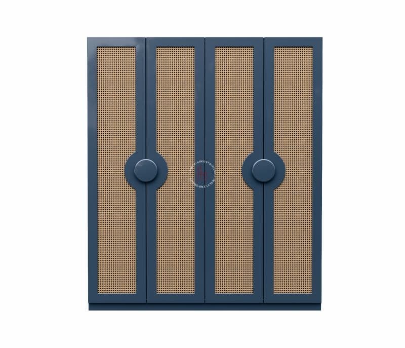 Image 3 for Zenith Engineered Wood Four Door Wardrobe