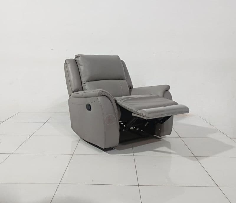 Image 5 for U70629M-1S#1034 Manual recliner chair pure leather (WH OTD)