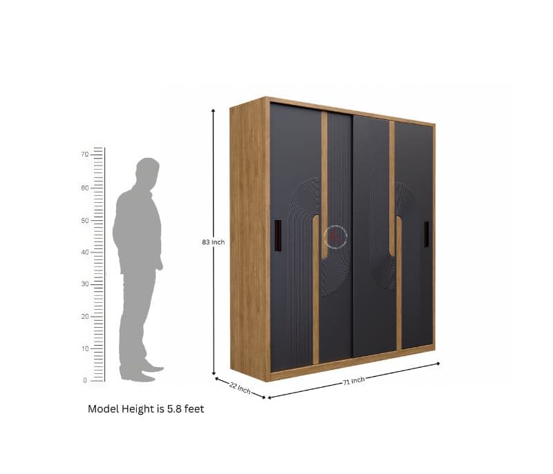 Image 4 for Zephyr Engineered Wood Sliding Door Wardrobe